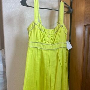 Jessica Simpson Sleeveless Dress in Lime Green